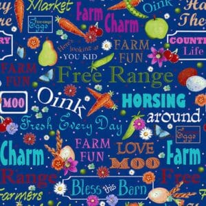 45" Henry Glass Happy Valley Farm