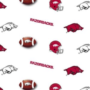 45" Arkansas Razorback Allover Print