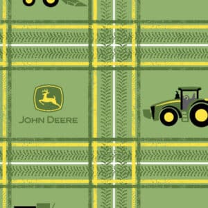 45" John Deere Tractor Plaid