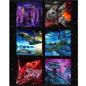 45" In The Beginning Fabrics Sci-Fi