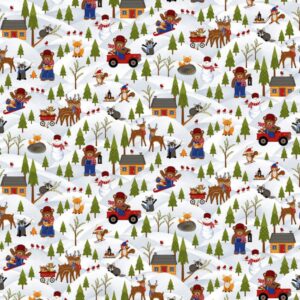 45" Studio E Fabric A Day In The Woods Scenic