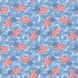 45" Blank Quilting Shoreline Stories Flags