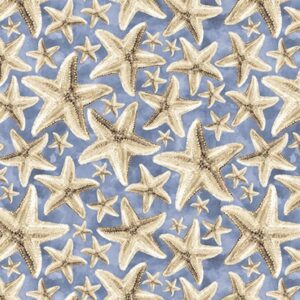 45" Blank Quilting Ocean Oasis Starfish