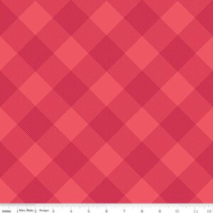 45" Riley Blake Heirloom Red Line Plaid