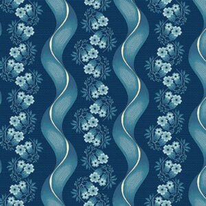 45" Henry Glass Buckleberry Chintz Serpentine Vines