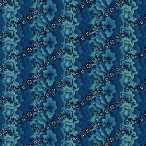 45" Henry Glass Buckleberry Chintz Moire Trails