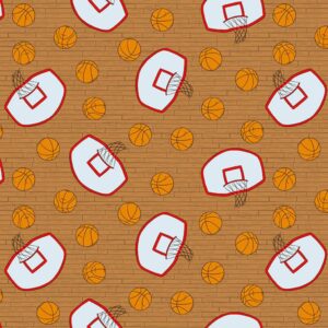 45" Blank Quilting Game On Basketball