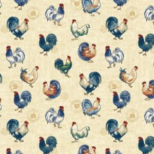 45" Studio E Fabric American Pride Roosters
