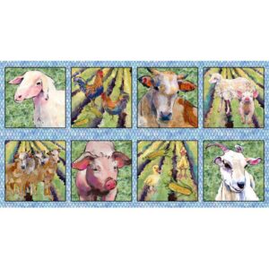 45" Blank Quilting Out Of Farms Way Blocks 24" Panel