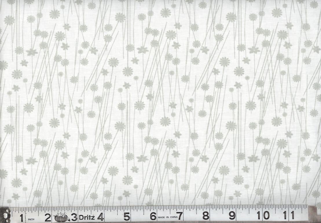 108" Tone On Tone Gray On White