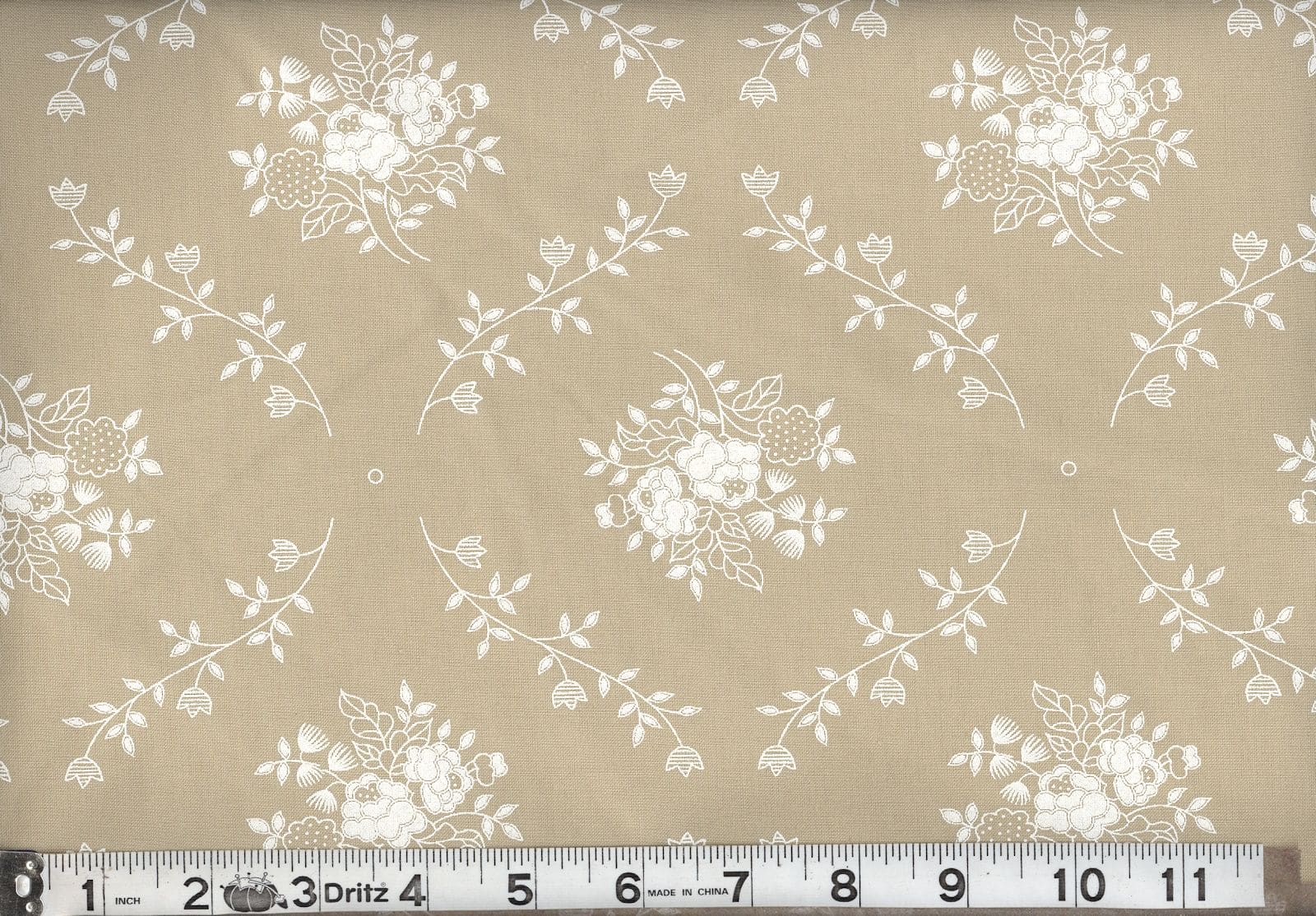 108" Tone On Tone White On Teastain