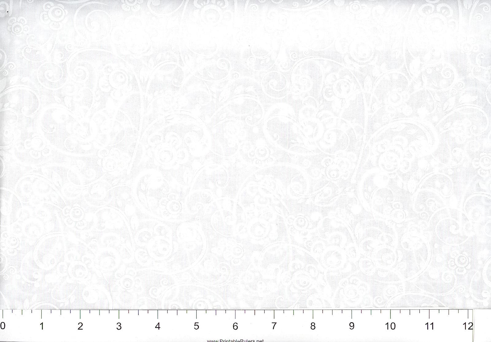 108" Tone On Tone White On White