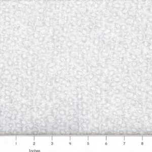 108" Vintage Vine White On White