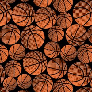 45" Basketballs Allover