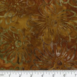 45" Premium Hand Stamped Batiks Eternal Blossom