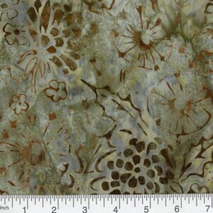45" Premium Hand Stamped Batiks Botanical Bliss