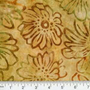 45" Premium Hand Stamped Batiks Eternal Blossom