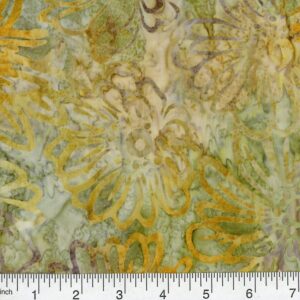 45" Premium Hand Stamped Batiks Eternal Blossom