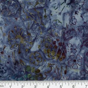45" Premium Hand Stamped Batiks Botanical Bliss