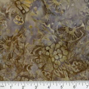 45" Premium Hand Stamped Batiks Botanical Bliss