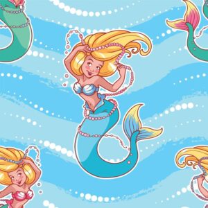 45" Happy Mermaid Allover