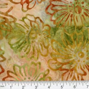 45" Premium Hand Stamped Batiks Eternal Blossom