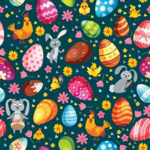 45" Easter Bunny Allover