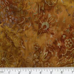 45" Premium Hand Stamped Batiks Botanical Bliss