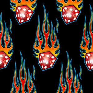 45" Hot Dice Allover