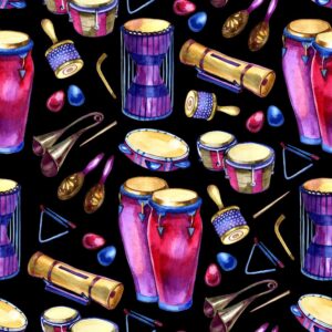 45" Bongo Drums Allover