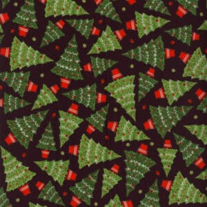 45" Michael Miller Christmas Rodeo Tossed Trees