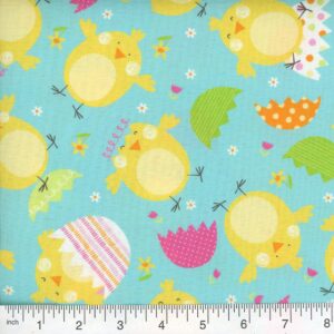 cheep cheep blue fabric