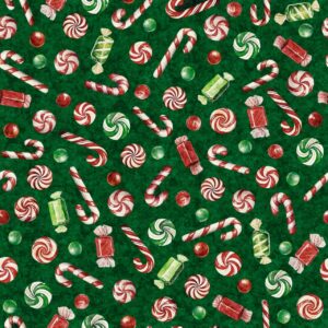 45" Christmas Candy Green Digital
