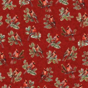 45" Christmas Cardinals Red Digital