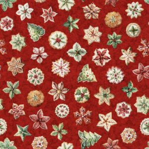 45" Christmas Cookies Red Digital