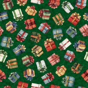 45" Christmas Gifts Green Digital