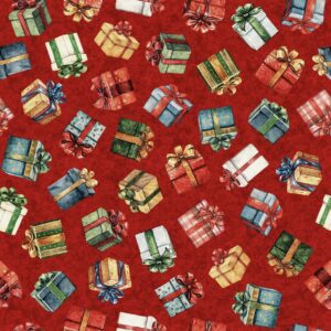 45" Christmas Gifts Red Digital