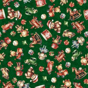 45" Christmas Toys Green Digital