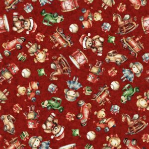 45" Christmas Toys Red Digital