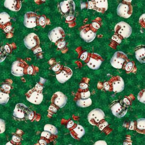 45" Dancin' Snowmen Green Digital