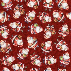 45" Happy Santas Red Digital