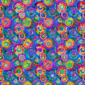 45" MDG Happy Tie Dye Digital