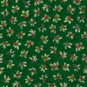 45" Holly Jolly Dark Green Digital