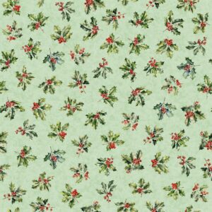 45" Holly Jolly Light Green Digital