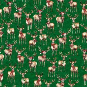 45" Jolly Antlers Green Digital