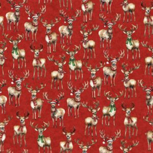 45" Jolly Antlers Red Digital