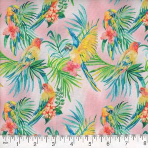 45" Parrot Party Pink