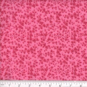 45" Quilters Calico Foliage Flamingo