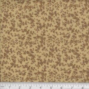 45" Quilters Calico Foliage Taupe