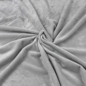 60" MDG Slinky Minky Solids Silver
